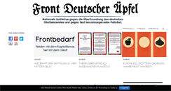 Desktop Screenshot of apfelfront.de