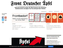 Tablet Screenshot of apfelfront.de